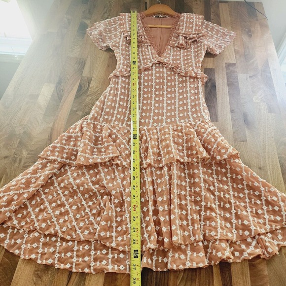 Walter Baker Santiago Embroidered Ruffle Dress‎ Size 0 - Picture 13 of 15